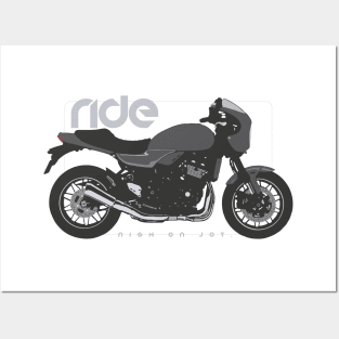 Ride rs cafe grey Posters and Art